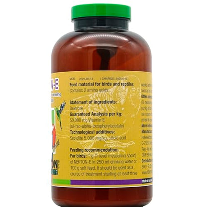 Nekton E Vitamin E Supplement for Birds, 600gm - size: 600 grams