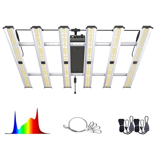 Grow Light FARMLITE LED Grow Lights for Indoor Plants Full Spectrum Growing Light Plant Hanging Growing Lamps Seedling Daisy Chain Dimmable Board 4x4ft Coverage (320watts) - size: 320watts