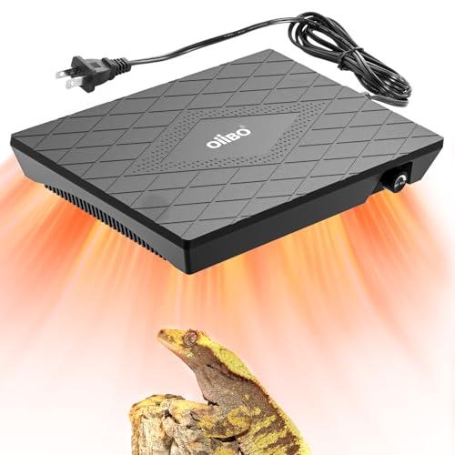 Reptile Heating Panel Temperature Adjustable Reptile Heat Panel for Terrariums, Energy Efficient & Non-Light Heater for Reptiles, Snakes, Crested Gecko,Turtles,Leoparaand Amphibians