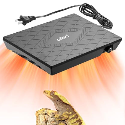 Reptile Heating Panel Temperature Adjustable Reptile Heat Panel for Terrariums, Energy Efficient & Non-Light Heater for Reptiles, Snakes, Crested Gecko,Turtles,Leoparaand Amphibians