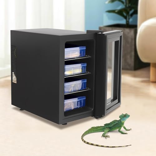 23L Reptile Egg Incubator,Constant Temperature& Humidity Intelligent Reptile Egg Incubator,50-104°F Adjustable Temperature Air Cooling Detachable Cabinet Incubators for Turtle and Small Reptiles