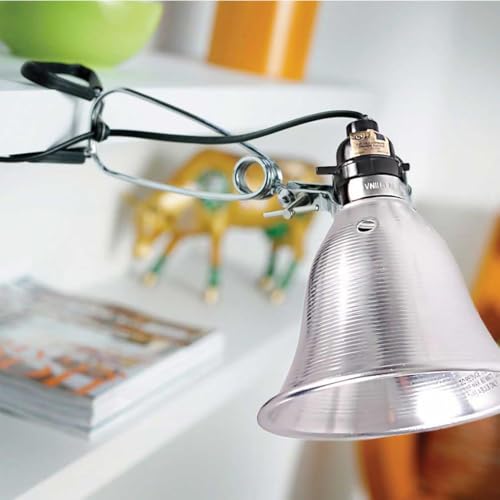 Simple Deluxe Clamp Lamp Light Socket with 5.5 Inch Aluminum Reflector, Suit for Max 60 Watt Lamp (No Bulb Included) with 18/2-Gauge 6 Feet Cord, 2-Pack New - size: 5.5 Inch (60 Watts), style: 2-Pack New