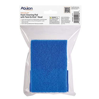 Aqueon ProScraper 3.0™ Foam Cleaning Pad & Twist & Click™ Head - size: One Size, style: Foam Cleaning Pad With Twist & Click Head