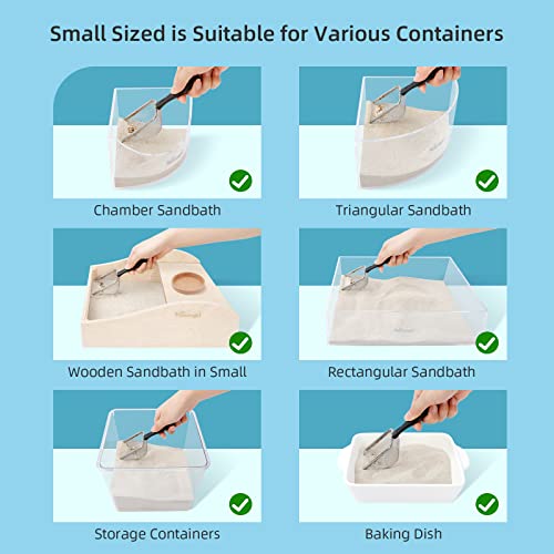 Niteangel Hamster Sand Bath Scoop: Can Removes Clump Waste Keeps Clean Sand | Built to Last for Deeper Hygienic Clean - Stainless Steel Fine Mesh Sand Sifter for Niteangel Sandbath & Fine Sand