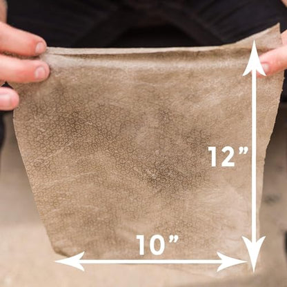 Eagle Grit Heavy Duty Cleaning Wipes – 72 XL Pre-Moistened Degreasing Hand & Tool Wipes – 10”x12” Industrial Strength Shop Towels – Removes Grease, Oil, Ink, Adhesives & Grime – USA Made