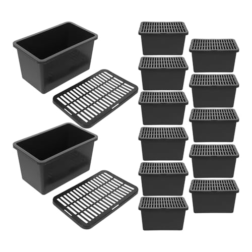 NUOBESTY 15pcs Reptile Transport Container Plastic Pet Carrier Box with Lid Compact Small Breeding Terrarium for Turtles Geckos Hamsters Travel and Safe Transport