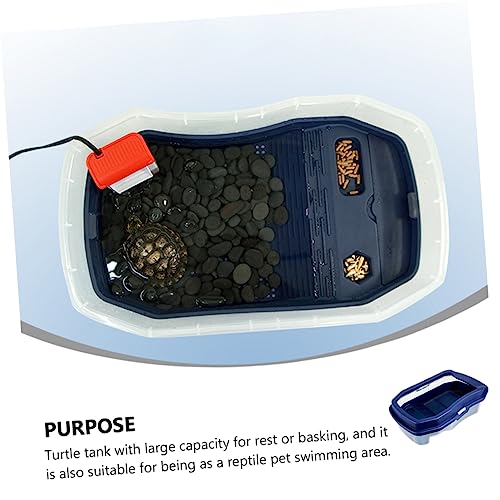 1pc Turtle Tank Basking Platform Dual Use Aquarium for Turtles Crayfish and Frogs Water Changing Device Easy Cleaning and Unique Habitat