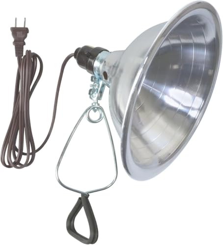 Woods Clamp Lamp Light with Aluminum Reflector; 150W; UL Listed; 6- Foot Cord,(Pack of 12) - size: 8.5 Inch (Pack of 12)