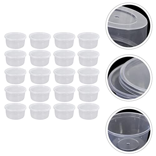 UKCOCO 20pcs Reptile Feeding Boxes Semi-Transparent Breeding Container with Ventilated Design for Lizards Snakes and Pets Quarantine Habitat