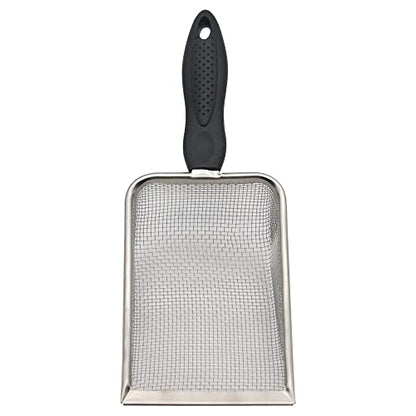 Reptile Sand Shovel Stainless Steel Fine Mesh Sand Substrate Scoop for Litter Cleaner Scooper for Sand Bedding