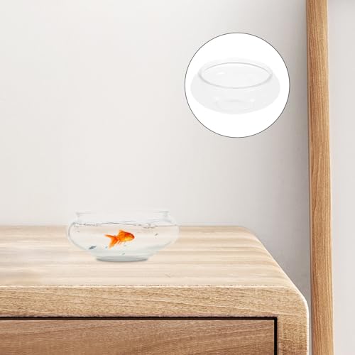 Flower Glass Vase Bowl Terrarium Succulent Planter: Glass Vase Bowl Hydroponic Planter Floral Container Fish Clear Bubble Floating Candle - size: 15.00X15.00X6.00CM