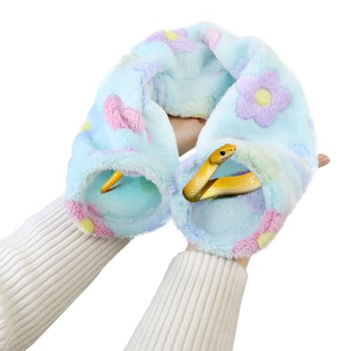 Snake Bonding Bag & Handling Pouch Soft Fleece Calming Bag for Small Snakes, Secure Bonding & Travel Hide for Ball Python, Corn Snake, Hognose, Washable Reptile Handling Bag