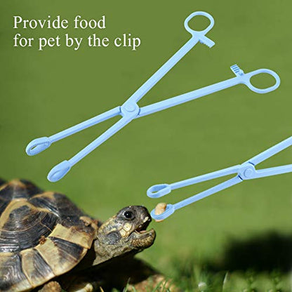 HEEPDD Reptile Feeding Tongs 9.64 Inch Stainless Steel Tweezers for Bearded Dragon Lizard Snake Supplies Accessories