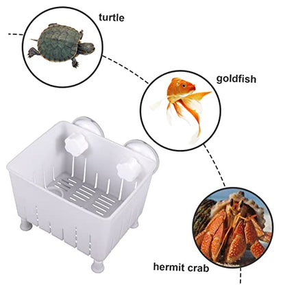 Didiseaon 2sets Aquarium Breeding Box Tortoise Isolation Container Suction Cups Fish Breeder Holder Easy Installation for Fish and Reptiles
