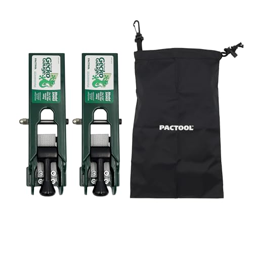 PacTool Gecko Gauge Kit w/Pouch - Fiber Cement Siding & Hardie HZ6 | For 5/16" fiber cement siding including James Hardie HZ5. Lap siding gauge with mounting clips & storage pouch included. - size: "5/16” Thickness for Hardie Siding with Pouch, style: STA