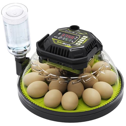 Egg Incubators for Hatching Eggs, Temperature Humidity Control | Automatic Egg Turning, Atomizer Humidification, Built-in Egg Candler, incubating chicken/duck/goose/quail/parrot eggs - size: 18 Egg