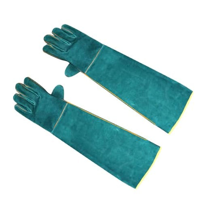 62cm Extended Animal Protection Gloves - Anti-Bite, Scratch Resistant Arm Guards For Pet Handling & Reptile Safety