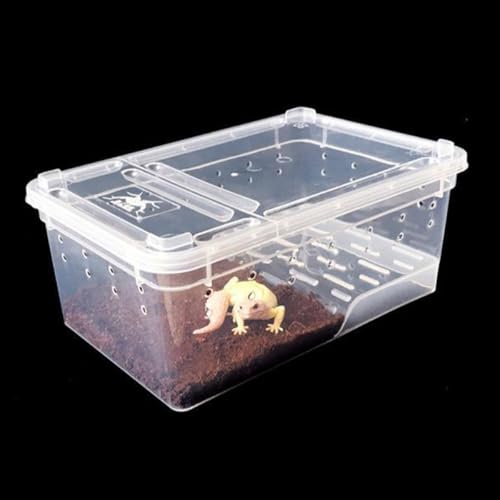 Large Transparent Turtle Tank Aquarium with Non-Slip Ramp and Basking Platform Amphibious Habitat for Reptiles Tortoises Frogs and Aquatic Pets Easy Water Change and Exercise Tank