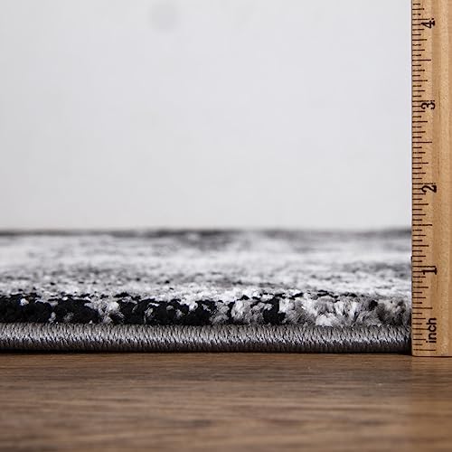 Keen Home Design Throw Rugs - 24"x36" Non-Shedding, Thick Pile Abstract Rugs for Kitchen, Living Room, Bedroom, Dining Room, Entryway - Size: 2' x 3', Abstract Black - color: Abstract Black, size: 2' x 3' (Rectangular)