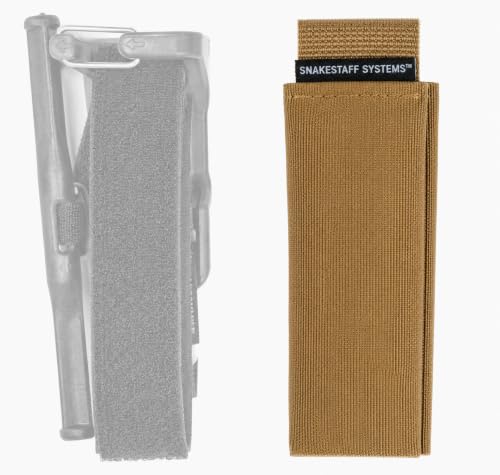 Snakestaff Systems Tourniquet Sleeve – Made in The USA | EDC Tourniquet Holder Pouch | Tactical TQ Holster Case for Duty Belt | Snakeskin Plus - color: Coyote Tan, size: Regular (1")