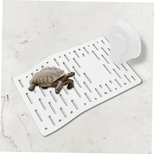 YARNOW Turtle Climbing Platform for Fish Tank Movable White Turtle Slope Stand for PET Reptiles