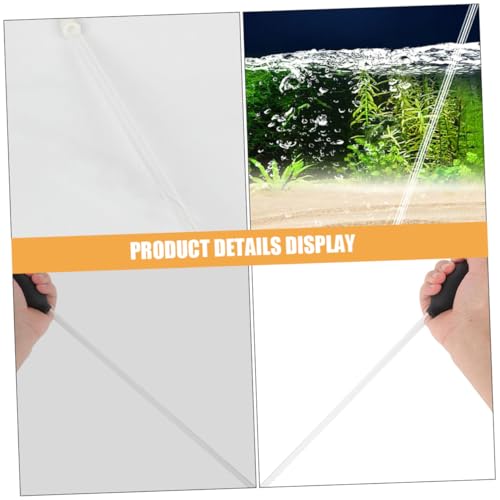 DOITOOL Water Absorber Aquarium Gravel Vacuum Fish Feeder Tube Fish Tank Feeder Tube Fish Tank Siphon Aquarium Tool Kit Fish Tank Vacuum Fish Tank Cleaning Tools Acrylic Black