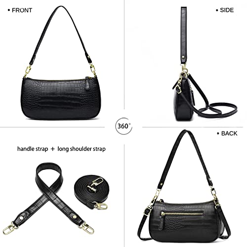 Small Tote Shoulder Bags Purses for Women Retro Classic Crossbody Bags Cute Clutch Purse and Handbag - color: 0-2-green
