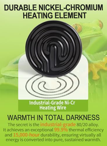 2-Pack 100W Ceramic Heat Lamps with 1-pcs Digital-Thermometer | Heater Emitter Bulbs, for Reptiles, Amphibians, Chicken Brooder Coop Lizard Turtle Snake, No Light No Harm