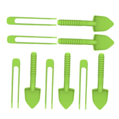 Totority 5Set Ergonomic Poop Scoop Feeding Tools for Easy Terrarium Maintenance for Turtles Snakes and Small Pets