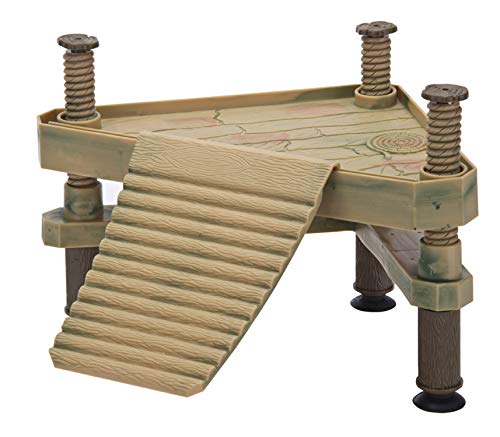 Penn-Plax Reptology Floating Turtle Pier and Basking Platform – Decorative, Functional, and Naturally Inspired – Small - style: Turtle Pier - Small