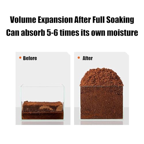 Coir Substrate for Reptile Natural Moisturizing Husk Bedding | Coirfiber Substrate Coir Husk Reptile Tortoise Snakes Hermit Crabs Burrowing Animals Natural Habitat Accessories Bedding