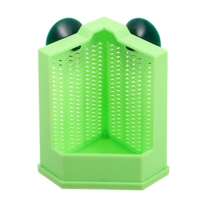 Bearded Dragon Feeder for Terrarium Corner - Reptile Food Box - Wall-Mounted Escape-Proof Suction Cup Bowl for Insects Lizard Gecko Frog Chameleons - size: 12.00X11.00X7.80CM