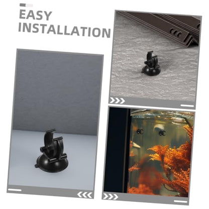 UKCOCO 12Pcs Aquarium Suction Cups with Clips Durable Hose Holders for Fish Tank Setup for Airline Tubing Decorations Shrimp Nests and Reptile Hammocks