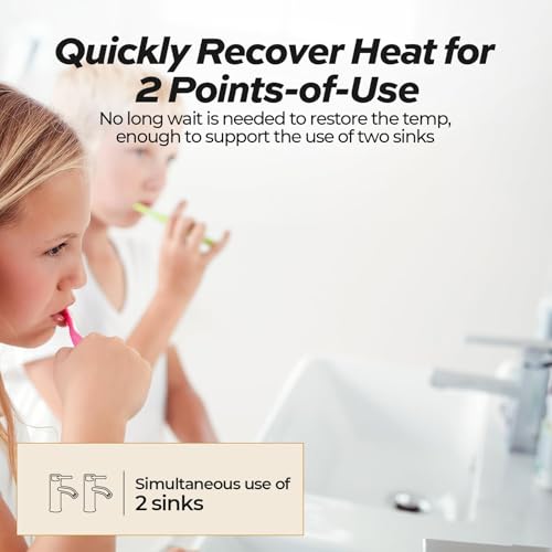Electric Tank Water Heater, MIZUDO 8 Gallon Point of Use Hot Water Heater | Easy to Install for Kitchen, Food Truck, RV, Camper, 120V 1440W, Under Sink, Wall or Floor Mounted - color: 8 Gal