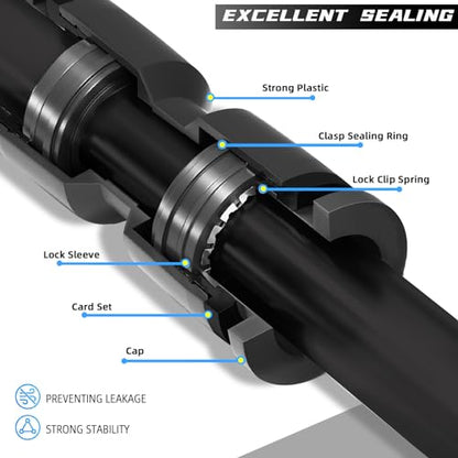30 Pack Quick Connect 1/4" Drip Irrigation Coupling Connectors, Universal Straights Fitting for 1/4 Inch Irrigation Tubing, Leak Free Fittings for Sprinkler or Drip Irrigation System - size: 30PCS 1/4" Coupling Connectors