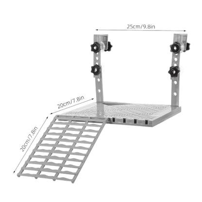 YARNOW Large Turtle Basking Platform for Aquatic Turtles, Sturdy Floating Reptile Habitat Dock with Non-Slip Ramp, Tank Accessories