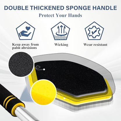 Cargo Grabber for Truck Bed Long Handle, Truck Grabber Reach Retriever Tool 34-73.5 inch Sturdy Bed Buddy Truck Tool with Two Replacement Hooks Essential Truck Van RVs Tools Convenient and Efficient