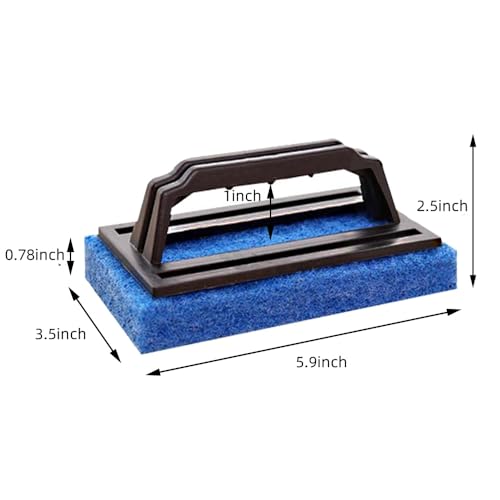 Large Area Fish Tank Cleaning Brushes, 2 Pcs, Aquarium Glass Algae Scrapers, 2 Pcs Kitchen Dishwasher Sponges
