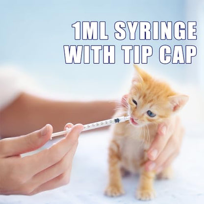 105Pack 1ml Syringes With Plastic Caps - size: 1ml-105pcs