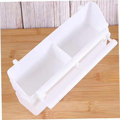FRCOLOR 5pcs Parrot Feeding Case Plastic Bird Feeder Bowl Compact and Easy to Refill for Birds Crows and Reptiles Feeding Accessory