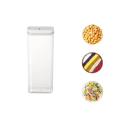 2PCS Airtight Food Storage Containers Set with Lids,PP Free Plastic Dry Food Canisters for Kitchen Pantry Organization and Storage (1800ml/63.36oz). - size: 4.57"Lx2.99"Wx11.81"H(1800ml/63.36oz)