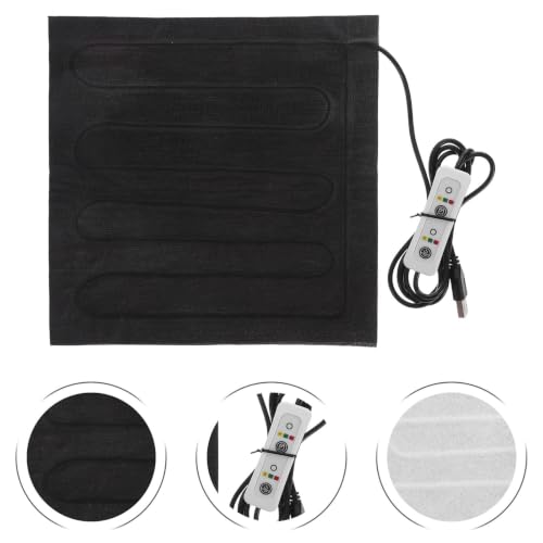 Mipcase Reptile Heating Pad Electric Heated Mat with Adjustable Temperature USB Powered Small Reptile Heating Mat for Lizards and Tortoises Skin-Friendly Waterproof Cloth for Home