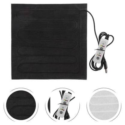 Mipcase Reptile Heating Pad Electric Heated Mat with Adjustable Temperature USB Powered Small Reptile Heating Mat for Lizards and Tortoises Skin-Friendly Waterproof Cloth for Home