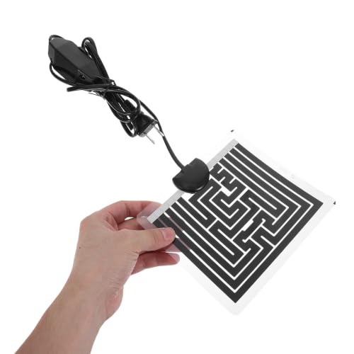STOBAZA 5w Control Temperature Pad Heating Reptile Heat with Adjustable, Energy Efficient Plastic Mat for Portable Small Heat Pad with Thermostat Tank Lizard Habitat