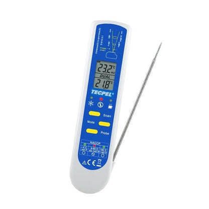 D-175 Contact/Infrared Dual-Purpose Thermometer IP65, Fast Response 3 Seconds