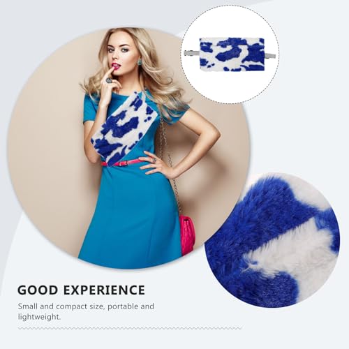 Toyvian Bearded Dragon Sling Carrier Adjustable Strap Reptile Travel Bag Small Animal Shoulder Pouch with Cow Print for Outdoor Lizard and Snake Transport
