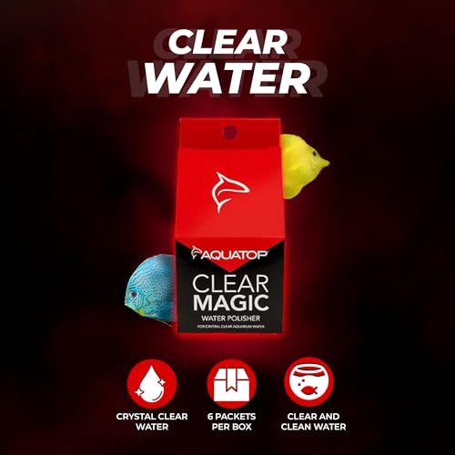 Aquatop Clear Magic Water Polisher - Safe for Freshwater and Saltwater Aquariums - May be added once a week - Easier Pick up by your Aquarium