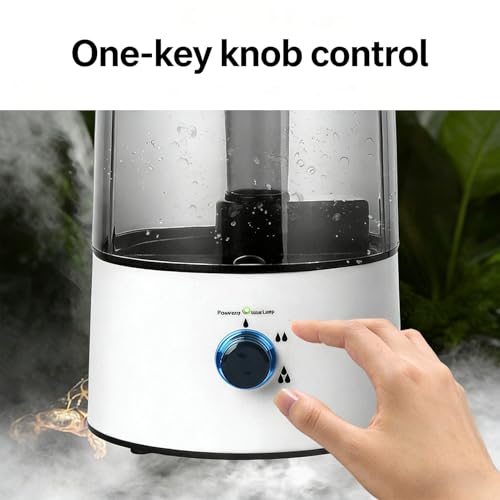 Reptile Humidifier Fogger, 4L Large Capacity 3 Grades Adjustable Quiet Mister with Extended Hose Automatic Terrarium Misting System for Chameleon Snakes Plants