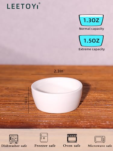 6 Pcs Spider Micro Ceramic Water Bowl, Mini Pet Dish for Spider (1.5 oz) - size: 1.5 oz