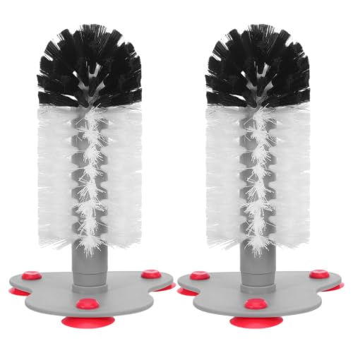 2pcs Turtle Brush with Suction Cups for Aquarium and Tank Use, Gentle Abs Material Shell Cleaner for Tortoise and Reptile, Effective Removal of Dirt, Mud, and Scutes